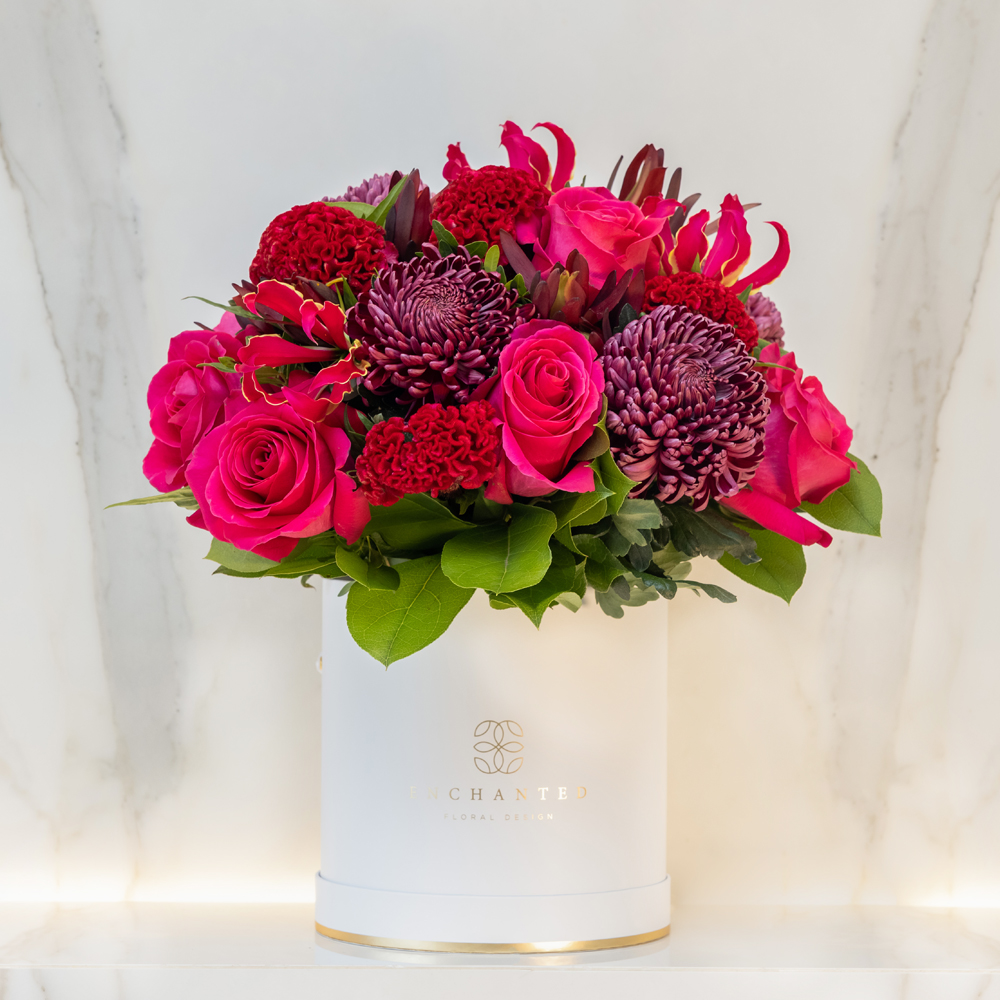 Raspberry-Crush-Hatbox-Enchanted-Floral-Design Raspberry-Crush-Hatbox-Enchanted-Floral-Design